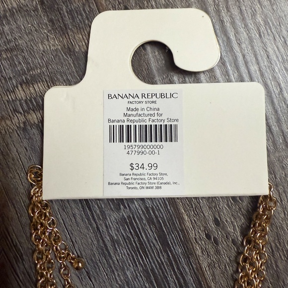 Banana Republic Gold Triple Chain Necklace - Picture 4 of 5